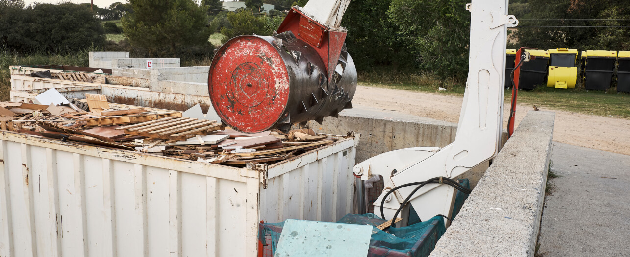 Cardboard baler recycling machine