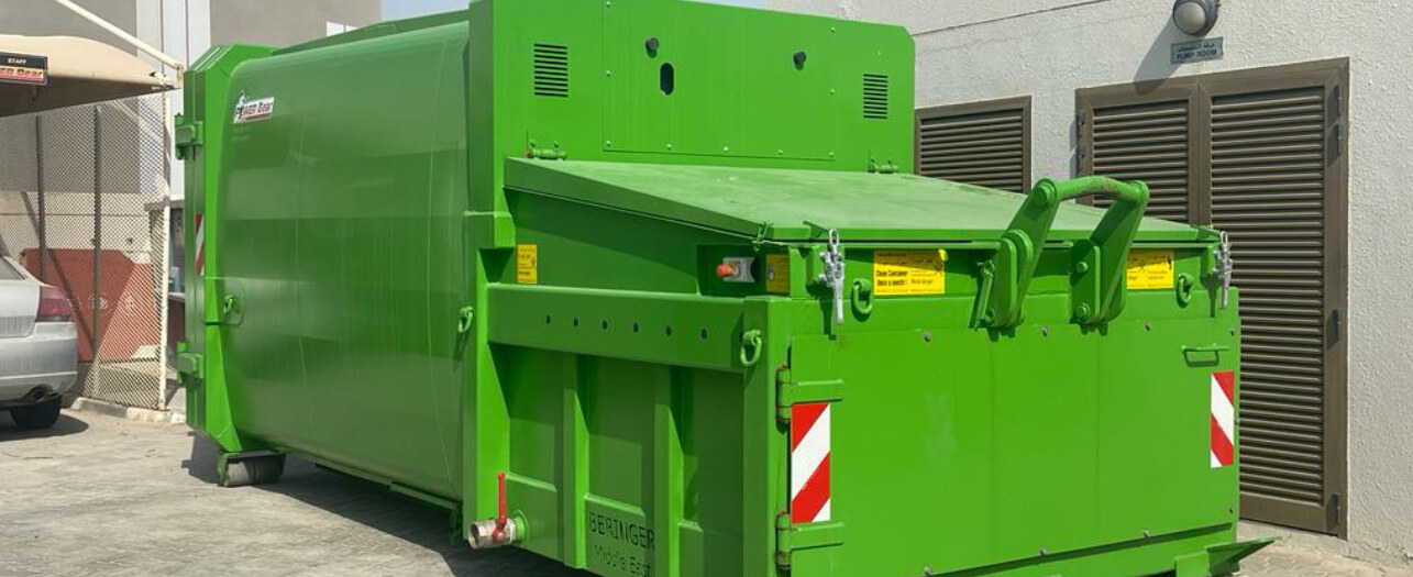 Green garbage waste compactor