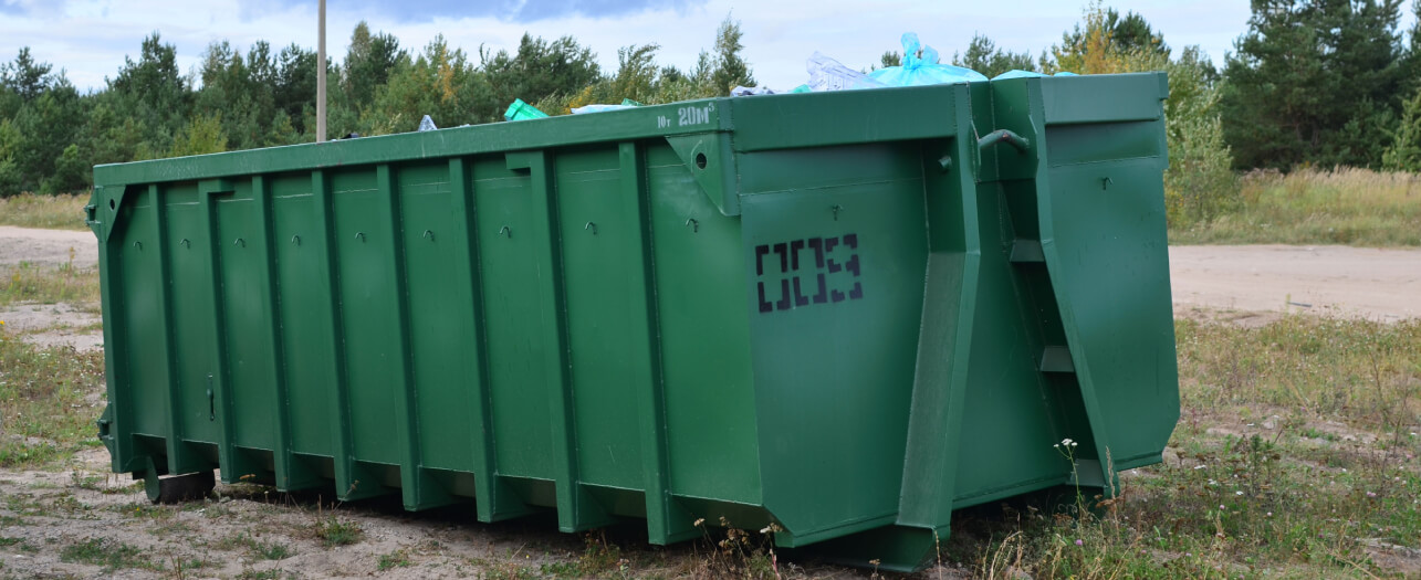 Green RORO bin