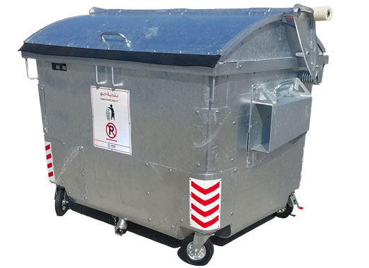 2.5 CBM Dome Galvanized Steel Bins