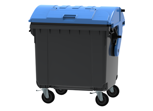 4 Wheel 1100 Ltr Dome Lid  in Lid Type HDPE Bin